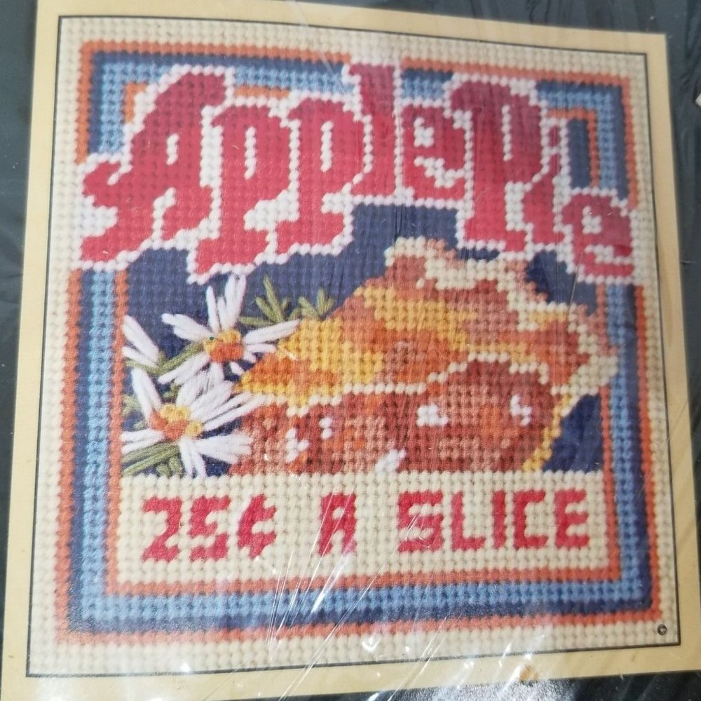 Sunset Needle Point Kit 5562 25 Slice Apple Pie Cheryl Ruehle Fall Autumn NEW